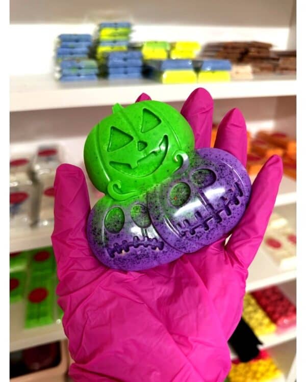 XL Halloween Pumpkin Shape Scented Wax Melt Bar Seasonal Scent 100% Soy